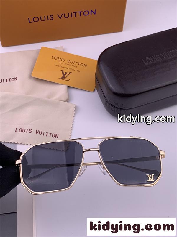 激安 サングラス メタルフレーム スクエア 高級感 メンズ レディース Louis Vuitton UVカット 軽量 ルイヴィトン コピー-0