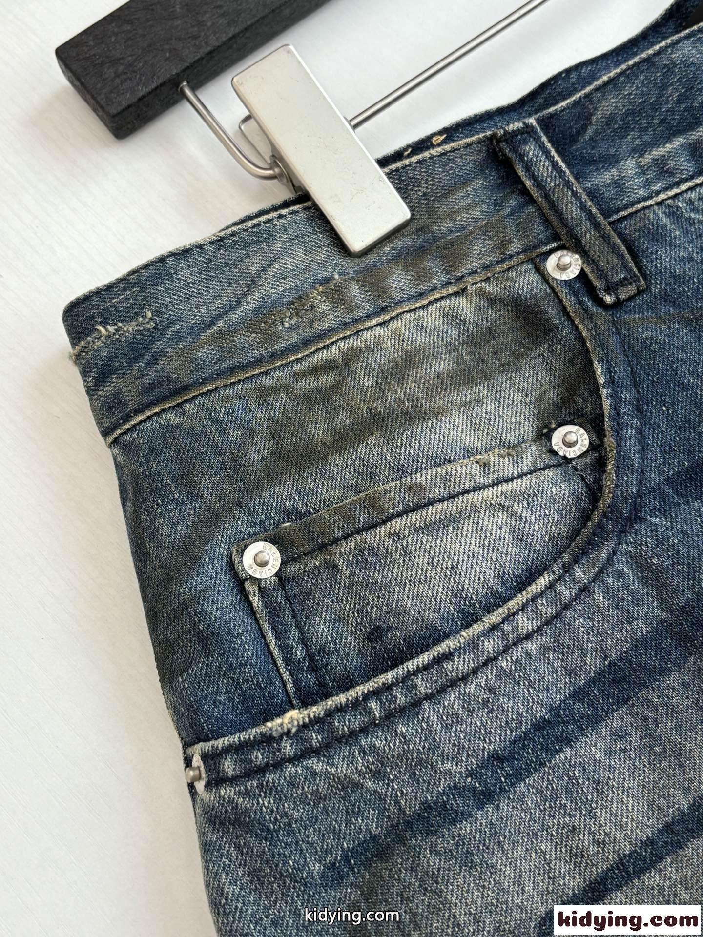 2026トレンド新作バレンシアガジーンズコピーBalenciagaユニセックスストリートファッションデニム-2
