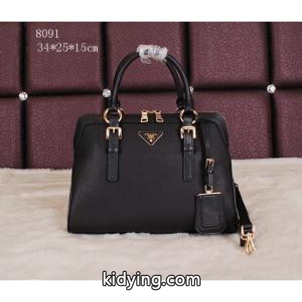 PRADA プラダ 2014 大人のおしゃれに 手持ち&ショルダー掛け ボルトポケット付8091_プラダ レディースバッグ_バッグ レディース_スーパーコピーブランド激安通販 専門店-0
