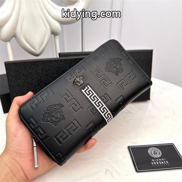 ヴェルサーチ VERSACE 財布 コピー ジッパー ロングウォレット マガジンにも掲載されたコレクション新作-0
