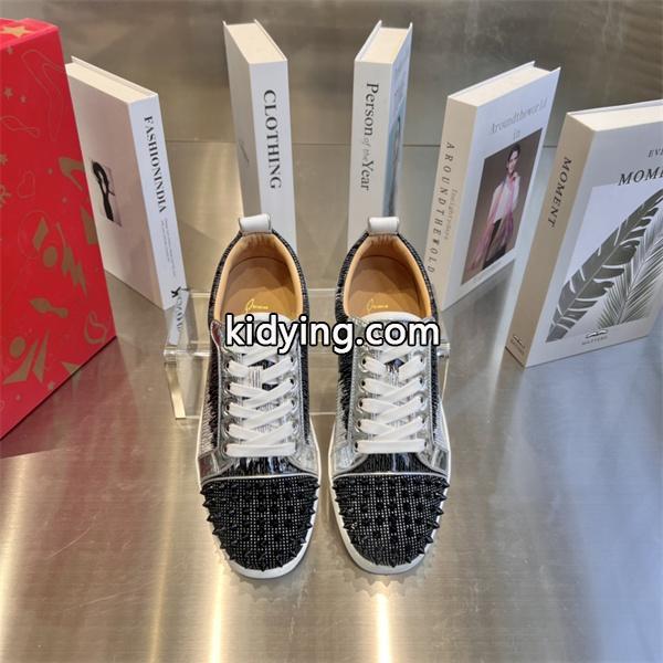 ルブタンLouboutinルイスジュニアスパイクスフラットスニーカーレッド Louis_クリスチャンルブタン CHRISTIAN LOUBOUTIN_ブランド コピー 激安(日本最大級)-0