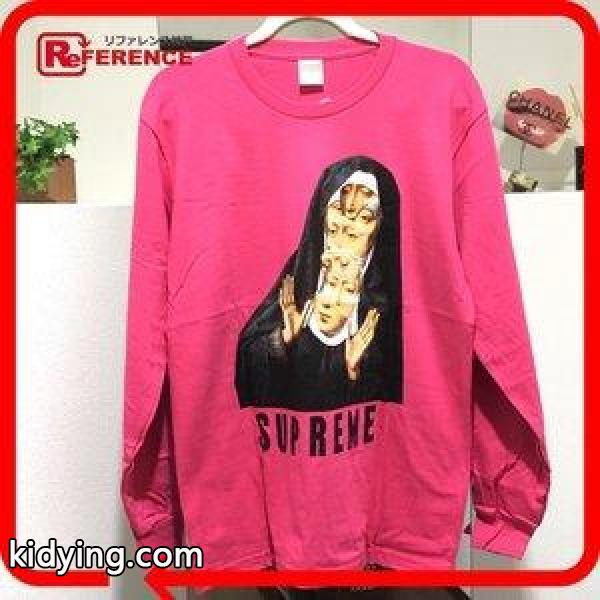Supreme シュプリーム ロング 長袖Tシャツ モナリザ 長袖シャツ ピンク メンズ 通販-0