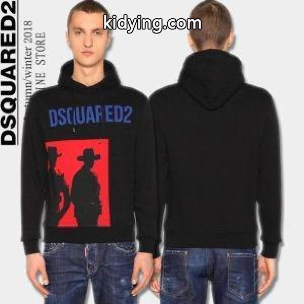 多色使いが魅力の ディースクエアード DSQUARED2 人気沸騰なアイテム パーカー 2色可選_ディースクエアード DSQUARED2_ブランド コピー 激安(日本最大級)-0