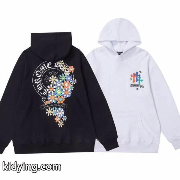 CHROME HEARTS スーパーコピー パーカー 華やか 花柄 スマイル デザイン お洒落 クロムハーツ-2