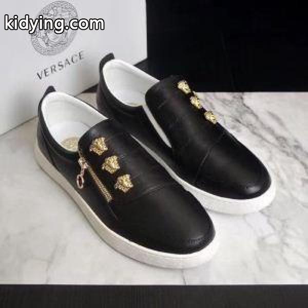 大人気新作 ヴェルサーチ VERSACE 2018新品セール 2色可選 フラットシューズ 今年流行_ヴェルサーチ VERSACE_ブランド コピー 激安(日本最大級)-1
