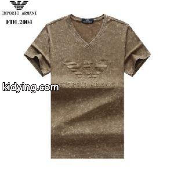 超激得正規品着回し力抜群ストリートシンプルデザインＴシャツ男性用４色展開ARMANIアルマーニ tシャツ 激安-2
