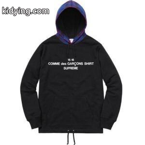 抜群の着心地 SUPREME X CDG Hooded Sweatshirt パーカー 万能に使える 2色選択可 使い勝手も抜群！_シュプリーム SUPREME_ブランド コピー 激安(日本最大級)-0