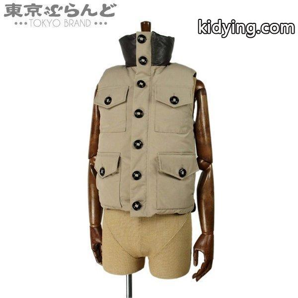 CANADA GOOSE カナダグース CANADA ベスト ダウン メンズ ベージュ×ブラウン 大注目の今季の秋冬ファッション-0