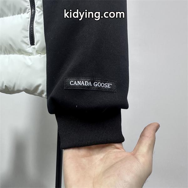 注目 ホワイト×ブラック プレミアム 2025秋冬必須 カナダグース コピー Canada Goose ダウンジャケット-5
