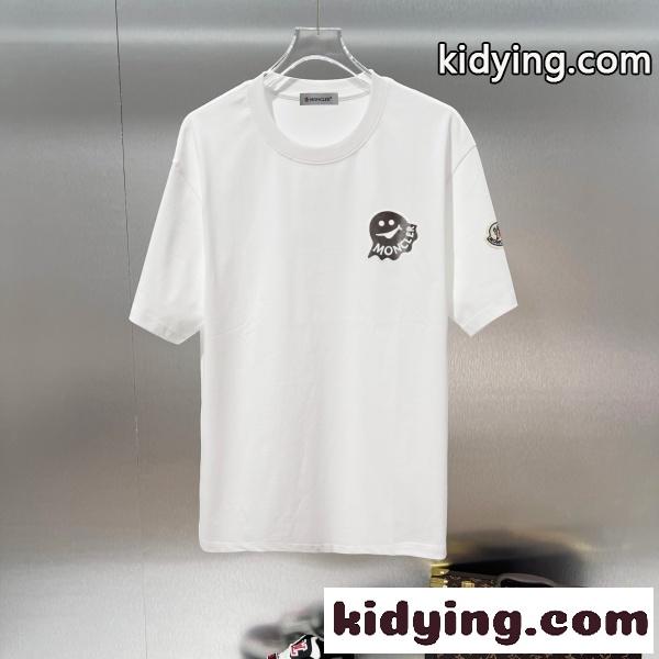 MONCLER コピー ゴーストロゴ半袖Tシャツ 人気上昇中 着映え コットンカットソー-6
