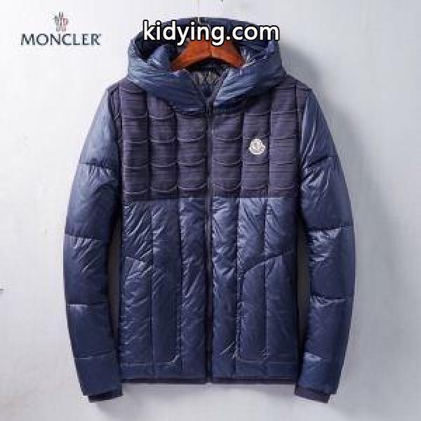 最安値品質保証MONCLER男性用ビジネススタイルダウンジャケット防寒力暖かさネイビーモンクレール コピー 通販-0