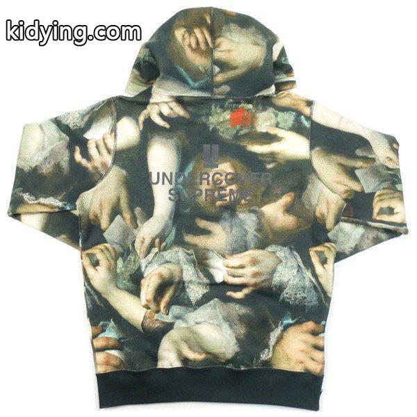 シュプリーム SUPREME ×UNDERCOVER 15SS Hooded Sweatshirt 総柄プルオーバーパーカー マルチ 新品 通販-0