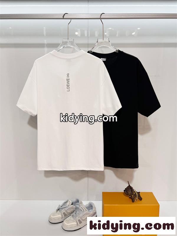 LOEWE ロエベ コピー 半袖Tシャツ メンズ 人気話題 上品シンプル 柔軟素材 夏服-1
