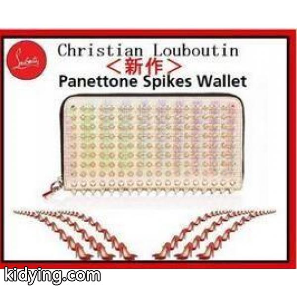 希少性の高いクリスチャン ルブタン 財布スーパーコピー panettone spikes wallet 人気 長財布 シルバー_クリスチャンルブタン CHRISTIAN LOUBOUTIN_ブランド コピー 激安(日本最大級)-0