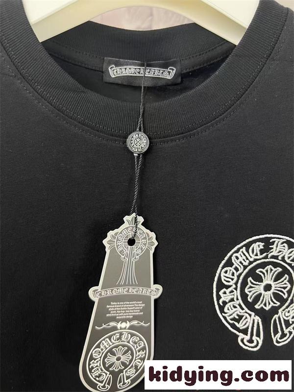 タンクトップ 激安 クロムハーツ コピー ブラック 刺繍デザイン クロスモチーフ ノースリーブ カジュアル CHROME HEARTS ストリート ゆったり シルエット 快適 夏 メンズ-5