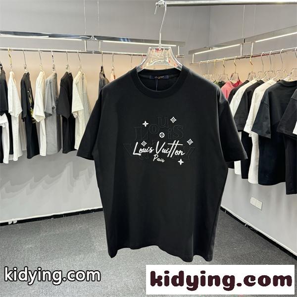 LOUIS VUITTON ルイヴィトン コピー 話題集中 半袖Tシャツ モダン配色 柔軟コットン ストリート-1