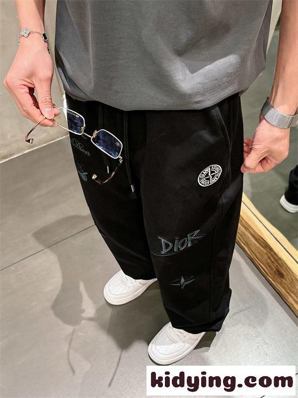 ディオール スーパーコピー DIOR ワイドシルエット スウェットパンツ メンズ リラックス 快適 2026新作-3