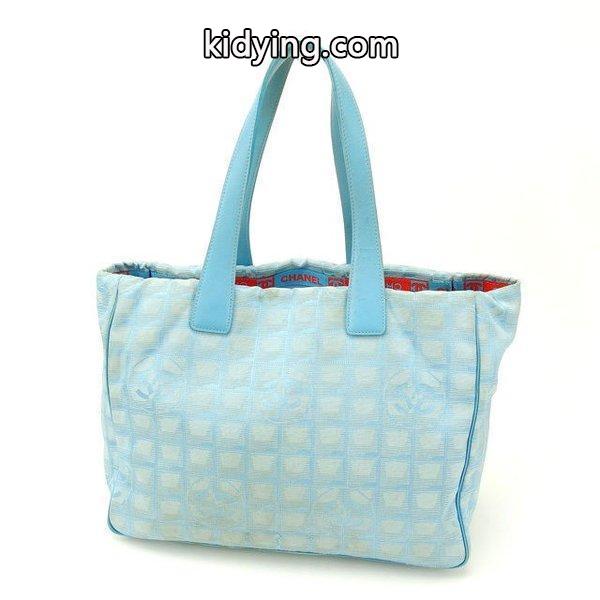Chanel バッグ トートバッグ ニュートラベルライン ニュートラベルライントートMM ブルー レディース 中古 Bag :Y2251:ブランドデポTOKYO - 通販ショッピング-0