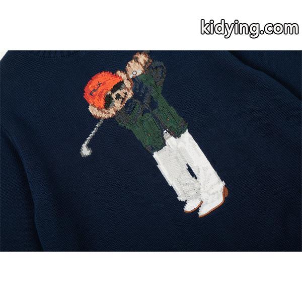 Polo Ralph Lauren ポロ ラルフローレン コピー 遊び心刺繍 ベアモチーフ 存在感 ニット-3