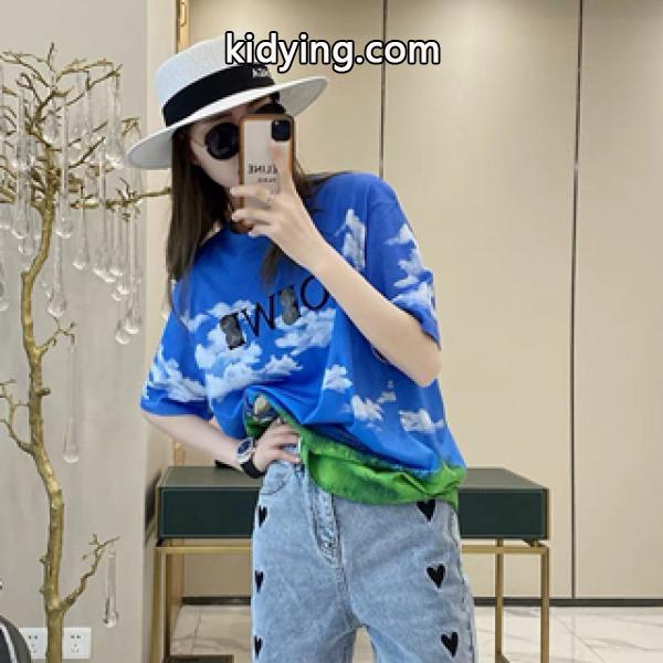 今季の流行おすすめ激安新作 LOEWEコラボ ロエベ トトロ コピー 半袖tシャツ 夏らしいプリント-0