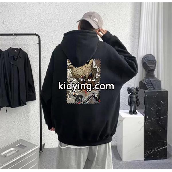 ユニセックス 裏起毛 厚手仕立て 2026新作 BALENCIAGA バレンシアガ コピー パーカー-0