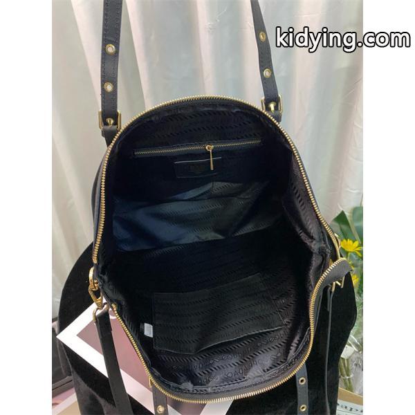 シンプル 機能的な トートバッグ PRADA プラダ コピー ブラック おすすめ-1