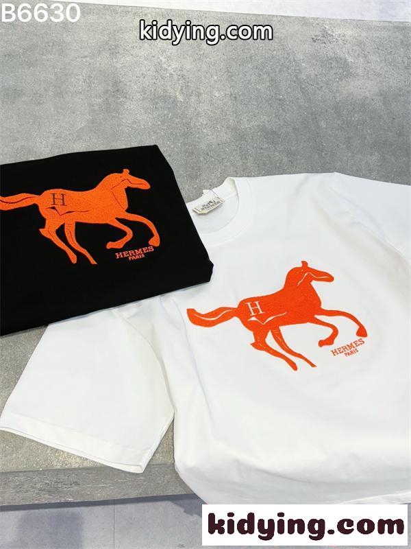 話題独占 人気急騰 ストリート映え HERMES エルメス コピー 半袖Tシャツ メンズ-8