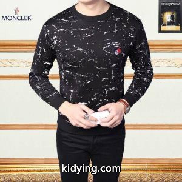 モンクレール コピーMONCLERクルーネックシンプルメンズ総柄トップスカジュアルゆったりブラック長袖秋冬爆買い大得価_ジャケット パーカー セーター コート_モンクレール特集_スーパーコピーブランド激安通販 専門店-0