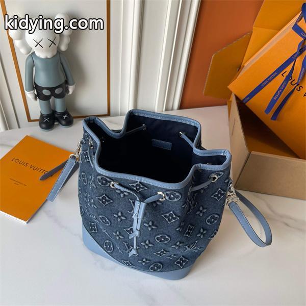 Louis Vuitton デニムブルー ルイヴィトン バケットバッグ コピー 82599 レディース トレンディ-6