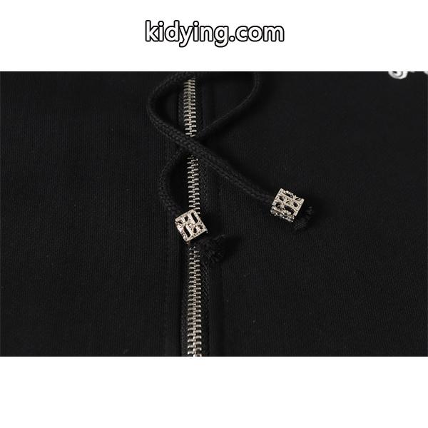 レア ホワイト × マルチカラーロゴ カラフル刺繍 着心地最高 2025秋冬定番 クロムハーツ コピー Chrome Hearts パーカー-7