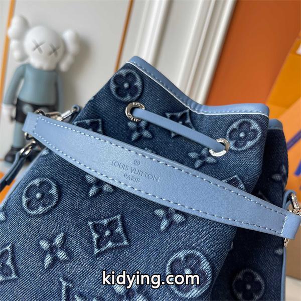 Louis Vuitton デニムブルー ルイヴィトン バケットバッグ コピー 82599 レディース トレンディ-5