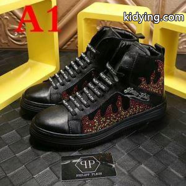2017秋冬季超人気 ハイトップシューズ PHILIPP PLEIN プレゼントに フィリッププレイン2色可選_フィリッププレイン PHILIPP PLEIN_ブランド コピー 激安(日本最大級)-0