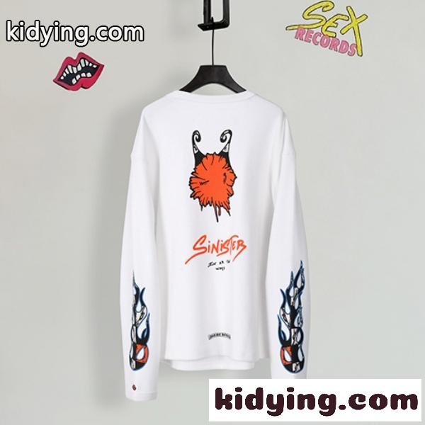2026新作 CHROME HEARTS 激安 クロムハーツ Matty Boy ワッフル 長袖Tシャツ ロングスリーブ-1