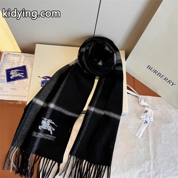 上品チェック柄 BURBERRY バーバリー コピー マフラー ブラック 冬コーデ定番-3