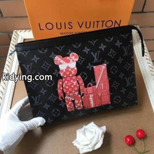 使い勝手的にルイヴィトン激安クラッチバッグLOUIS VUITTONビジネス用メンズバッグ本革ロゴプリント-2