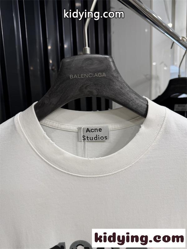 プリントTシャツ アクネストゥディオズ コピー ブラック 半袖 シンプル モード Acne 都会的 クール-4