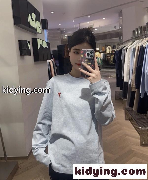AMI PARIS アミ パリス コピー 2026新作 大人気 シンプル ミニロゴ 柔らか 快適 長袖Tシャツ-7