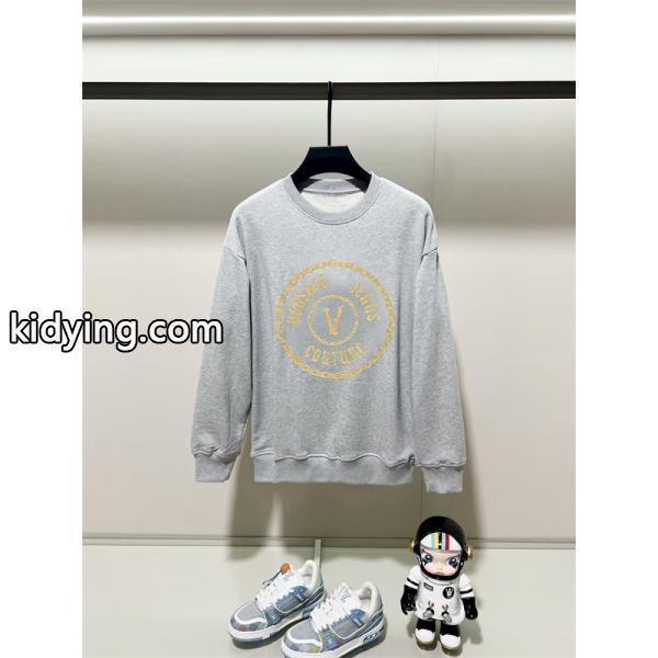 2025秋冬コレクション レア ブラック ゴールド V チェーン柄 パーカー ヴェルサーチ VERSACE 偽物-4
