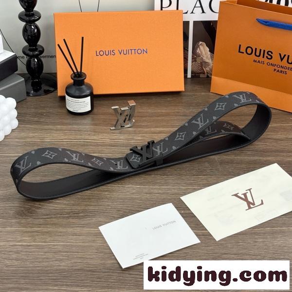 Louis Vuitton コピー ルイヴィトン コピー モノグラム柄 LVロゴバックル レザーベルト カジュアルアクセサリー 売れ筋-4