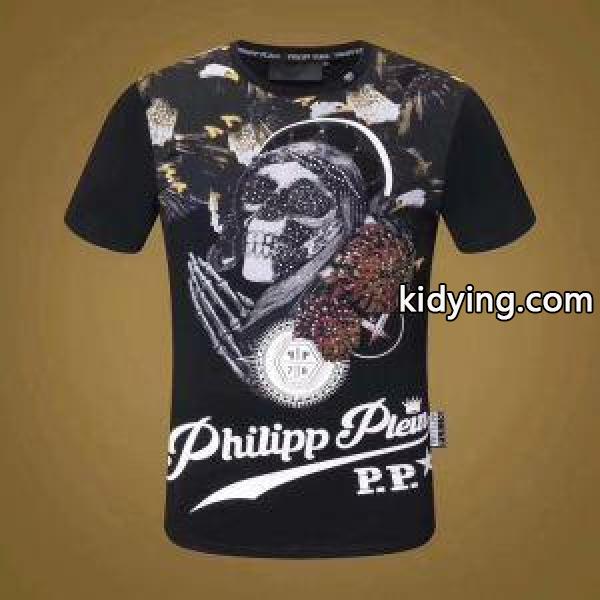 フィリッププレイン PHILIPP PLEIN お洒落アイテム　半袖Tシャツ 最高級品質　2色可選_フィリッププレイン PHILIPP PLEIN_ブランド コピー 激安(日本最大級)-1