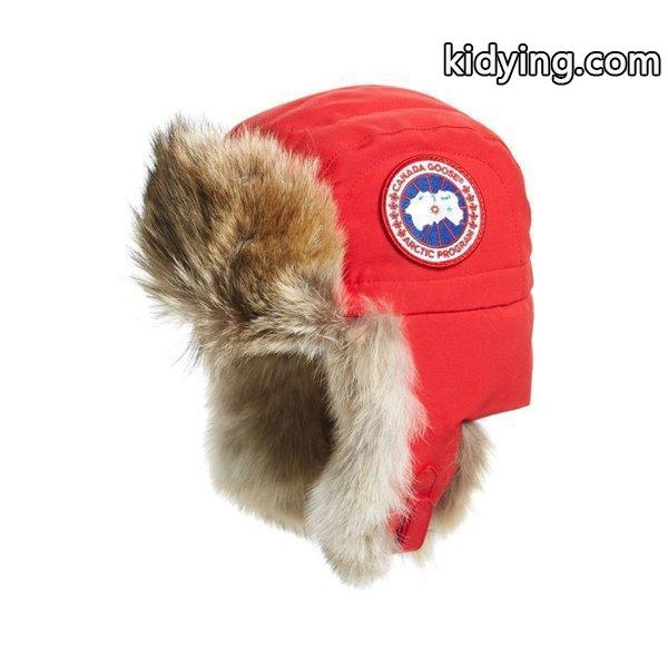 カナダグース レディース 帽子 Aviator Hat with Genuine Coyote Fur Trim Red :dp3-5227723-163184:フェルマート エフ fermart ef - 通販ショッピング-0