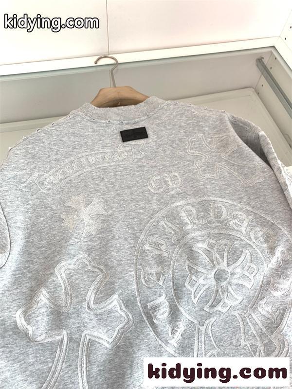 &人気&クロムハーツtシャツコピーグレー色 CHROME HEARTS 激安エレガント上品-5