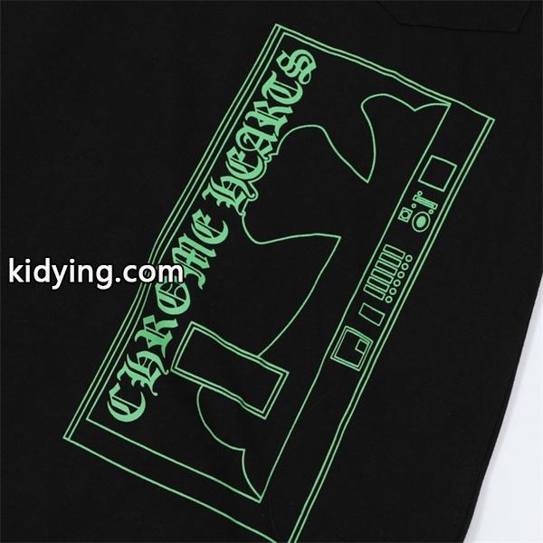 クロムハーツ 偽物 フレッシュ グラフィカル 長袖Tシャツ Aoyamaロゴプリント CHROME HEARTS-1