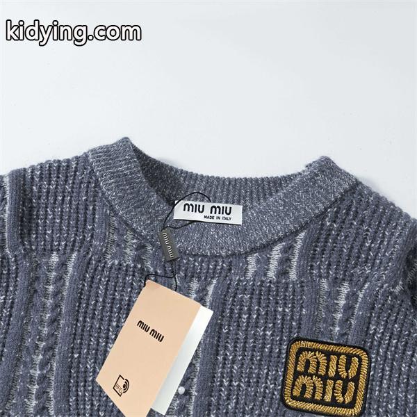 2025年秋冬 人気 上質素材 保温 MIUMIU ミュウミュウ スーパーコピー ニットセーター-3