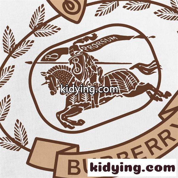 エンブレムプリント リボンロゴ 重厚グラフィック 推しモデル BURBERRY バーバリー コピー 半袖Tシャツ-4