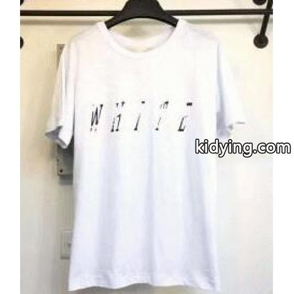 着心地良いルームウェアに最適なオフホワイト コピー 激安 Off-Whiteのメンズ 半袖 Tシャツ クルーネック 丸首 コットン ワンポイント_Off-White オフホワイト_ブランド コピー 激安(日本最大級)-0