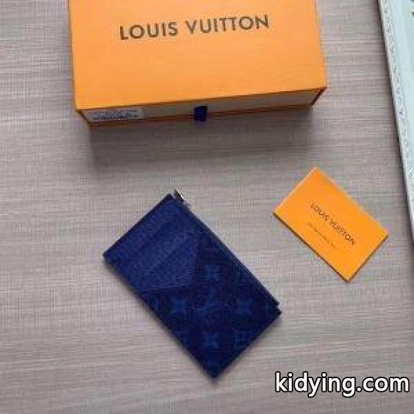 Louis Vuitton ルイヴィトン カードケース 春夏期間限定セール コピー モノグラム ホワイト ダークブルー メンズ 激安 M30270-0