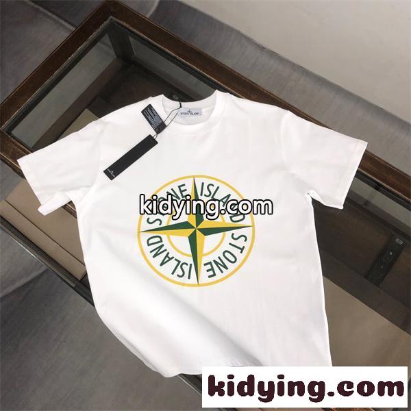 2026話題モデル STONE ISLAND ストーンアイランド コピー 半袖Tシャツ プリント 通気素材 ストリート-0