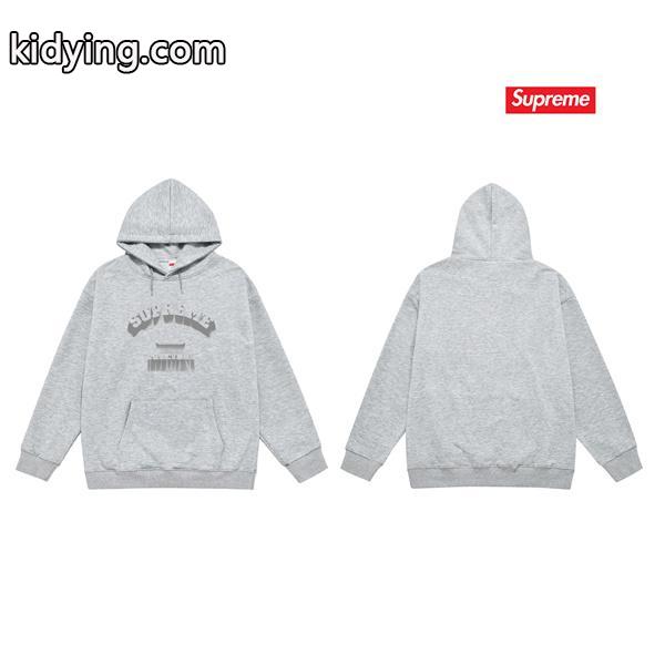 秋冬準備 温かさ重視 杢グレー 売れ筋 SUPREME シュプリーム 偽物 パーカー-4