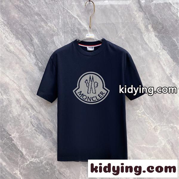 サークルロゴ グラフィックアクセント スマート見え 好評セレクト MONCLER モンクレール コピー 半袖Tシャツ-0